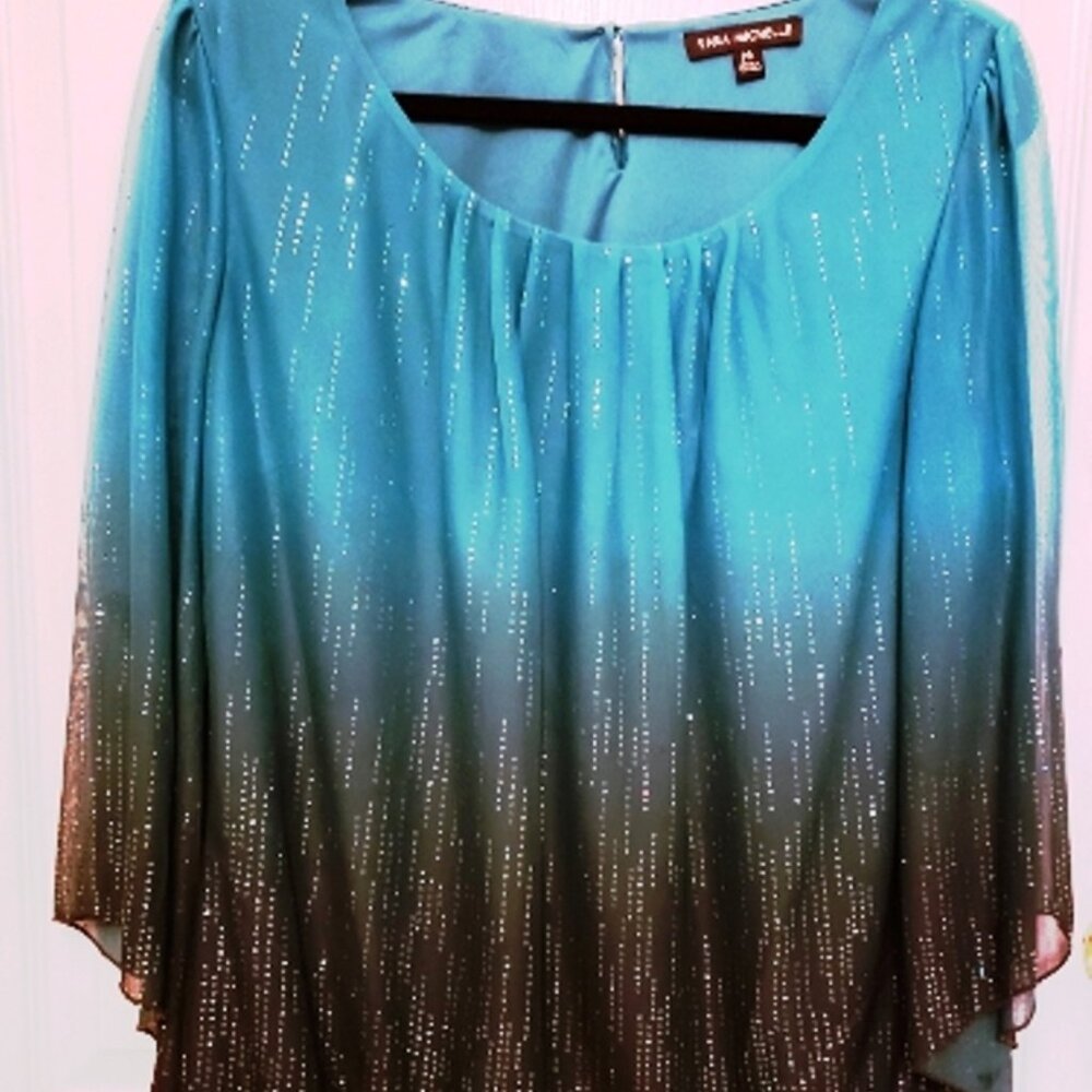 Sara Michelle, Size M, Turquoise Ombre color